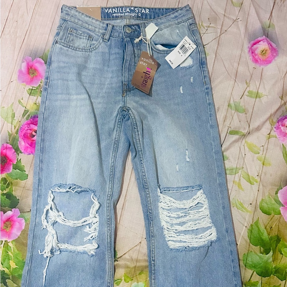 Vanilla Star Light Blue Women’s Relaxed Jeans